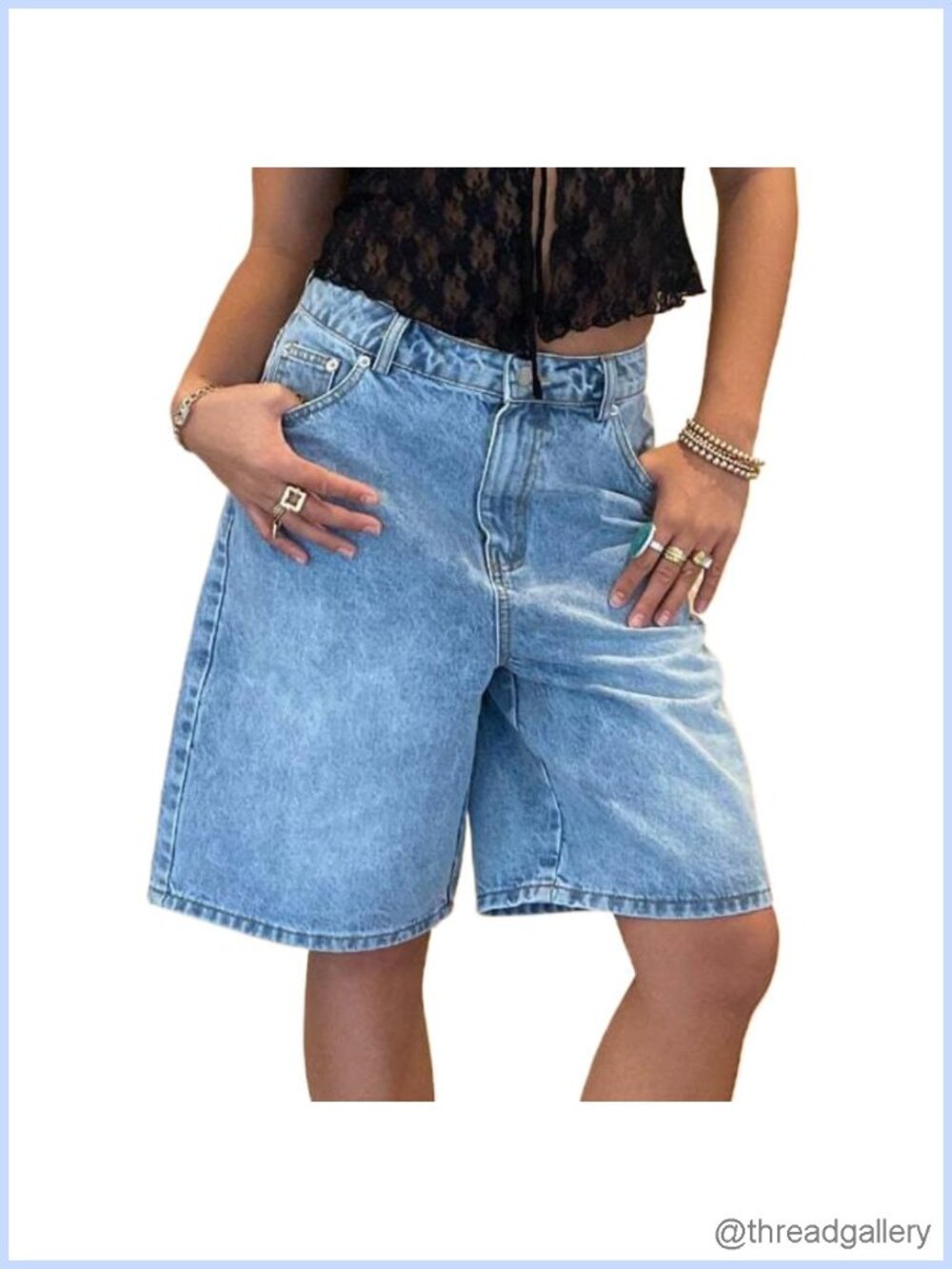 Wide Leg Baggy Jean Shorts Vintage Loose Fit Low Rise Denim Summer Jorts